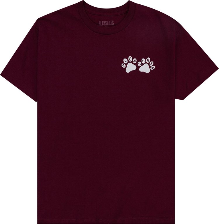 PUPPIES T-SHIRT BURGUNDY