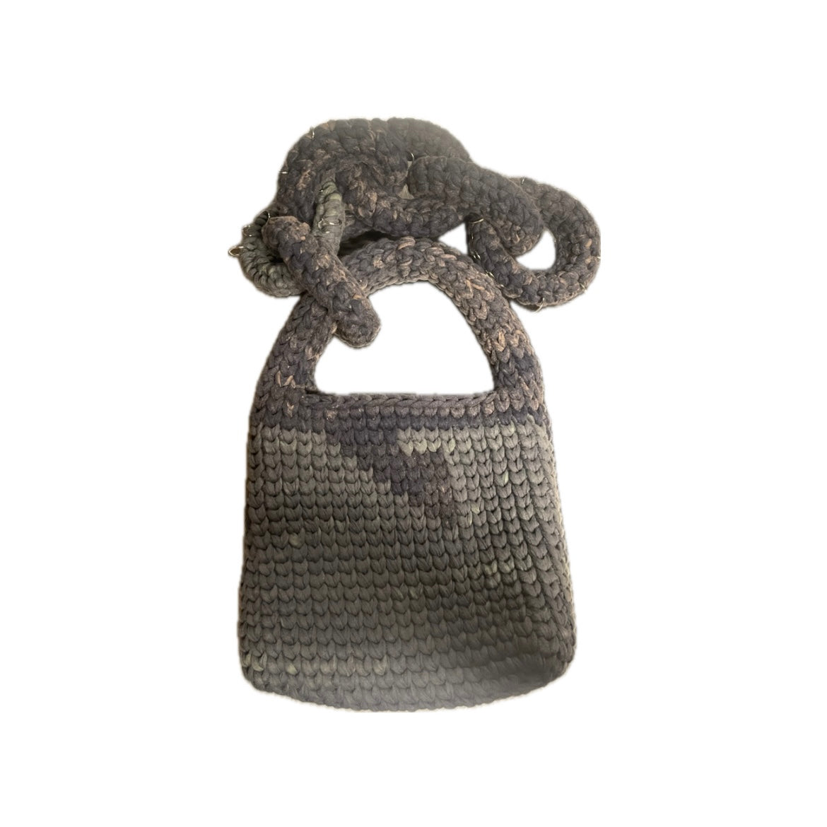 handmade bag dark/light grey