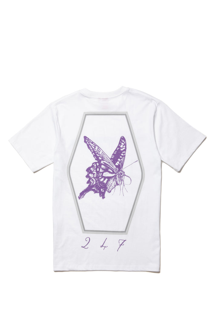 GOOD BUTTERFLY NIGHT S/S TEE WHITE