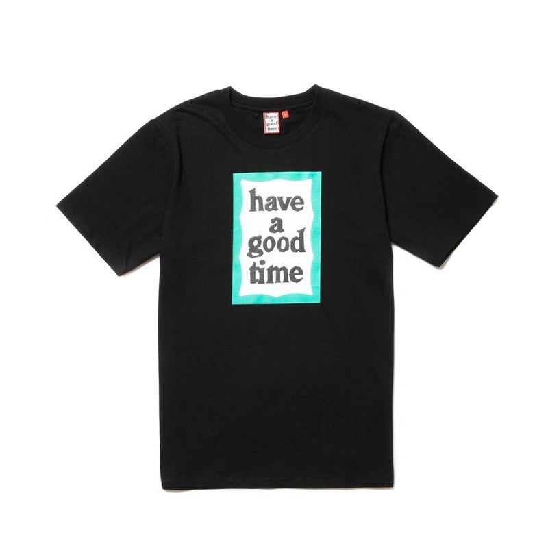 GREEN FRAME S/S TEE BLACK