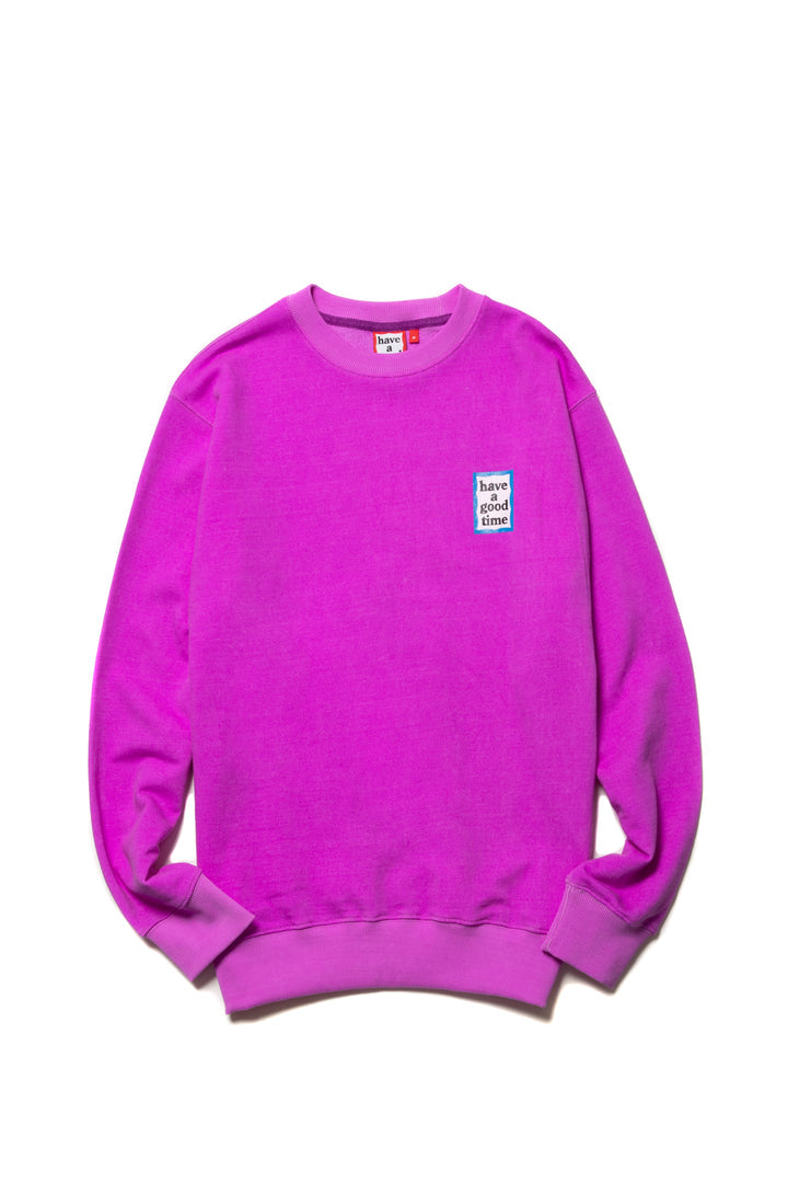 MINI BLUE FRAME CREWNECK CO FUCHSIA