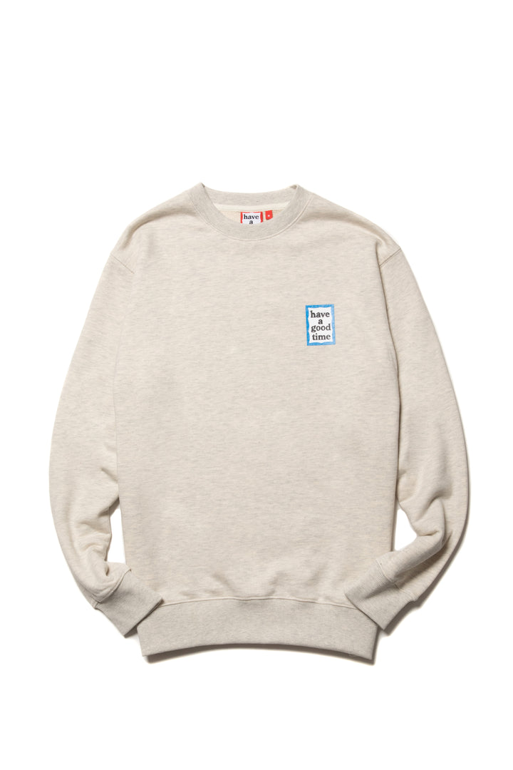 MINI BLUE FRAME CREWNECK CO SAND