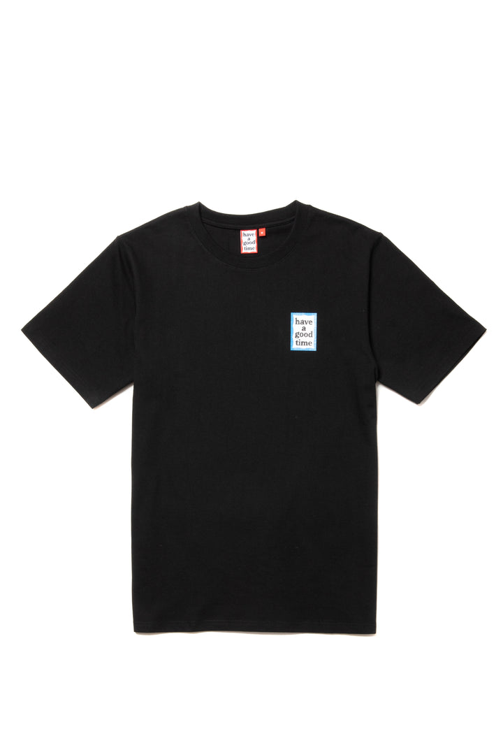 MINI BLUE FRAME S/S TEE BLACK