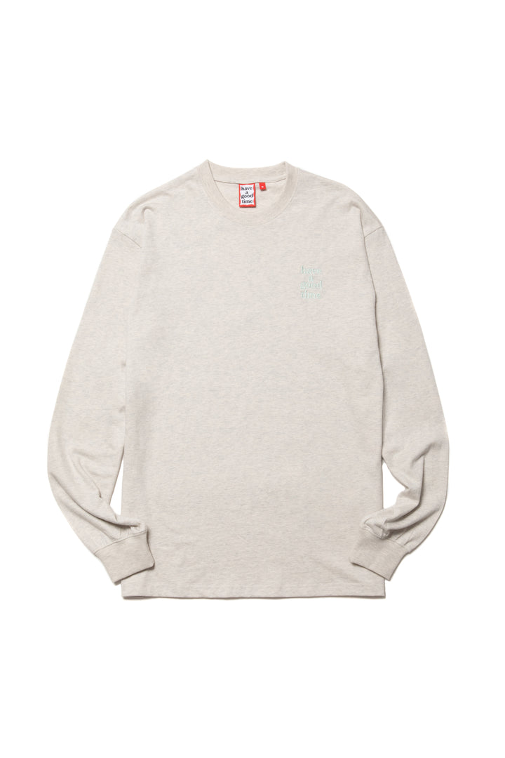 MINI LOGO EMBROIDERED L/S TEE LINEN