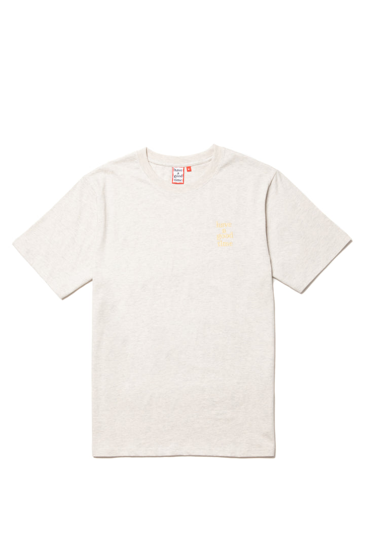 MINI LOGO EMBROIDERED S/S TEE LINEN
