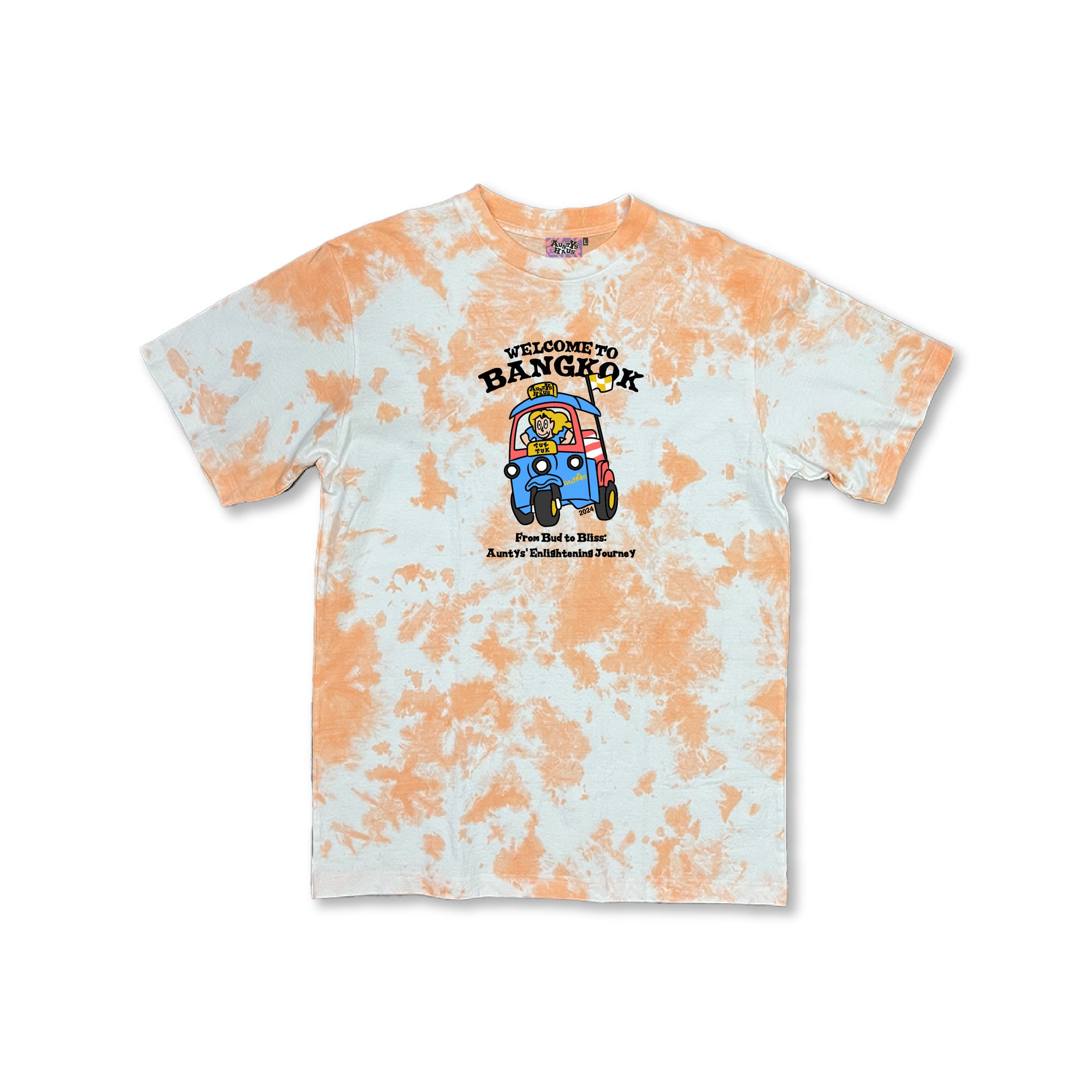 Auntys Haus TukTuk Tee Orange TieDye