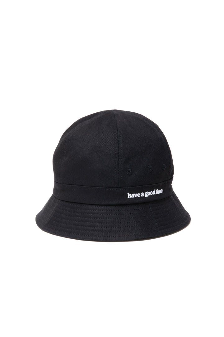 SIDE LOGO BUCKET HAT BLACK