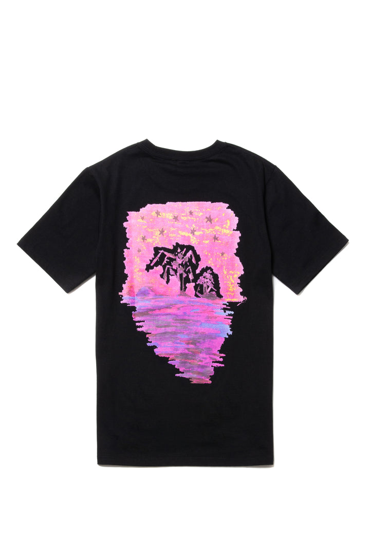 SUNSET S/S TEE BLACK