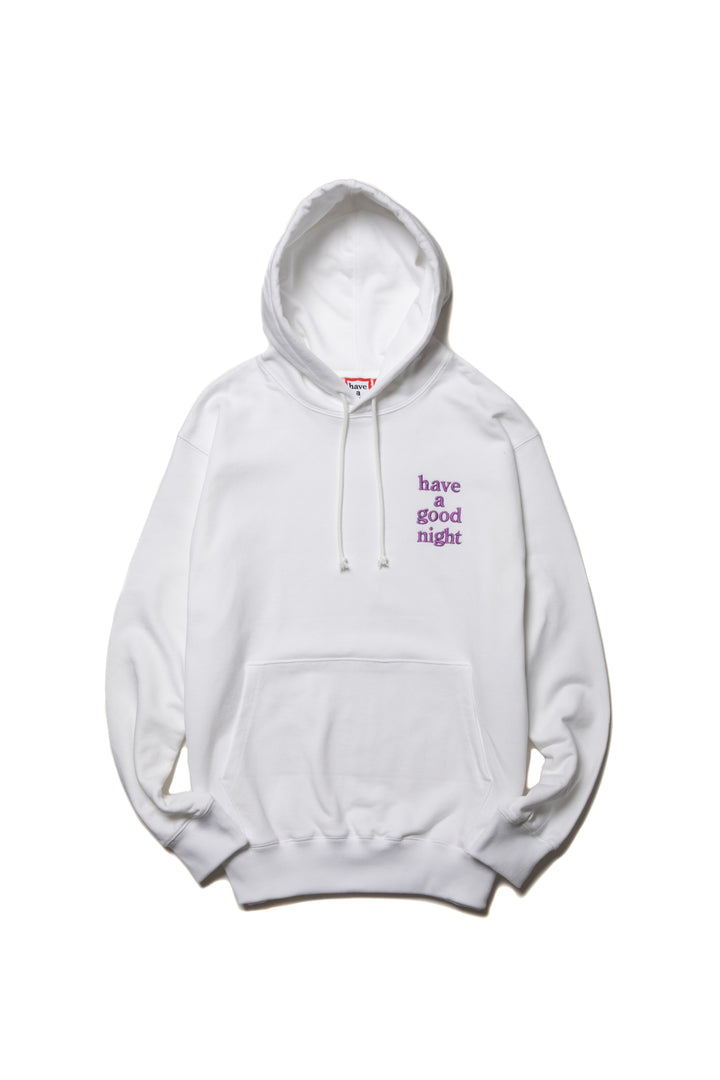 goodnight PULLOVER HOODIE WHITE