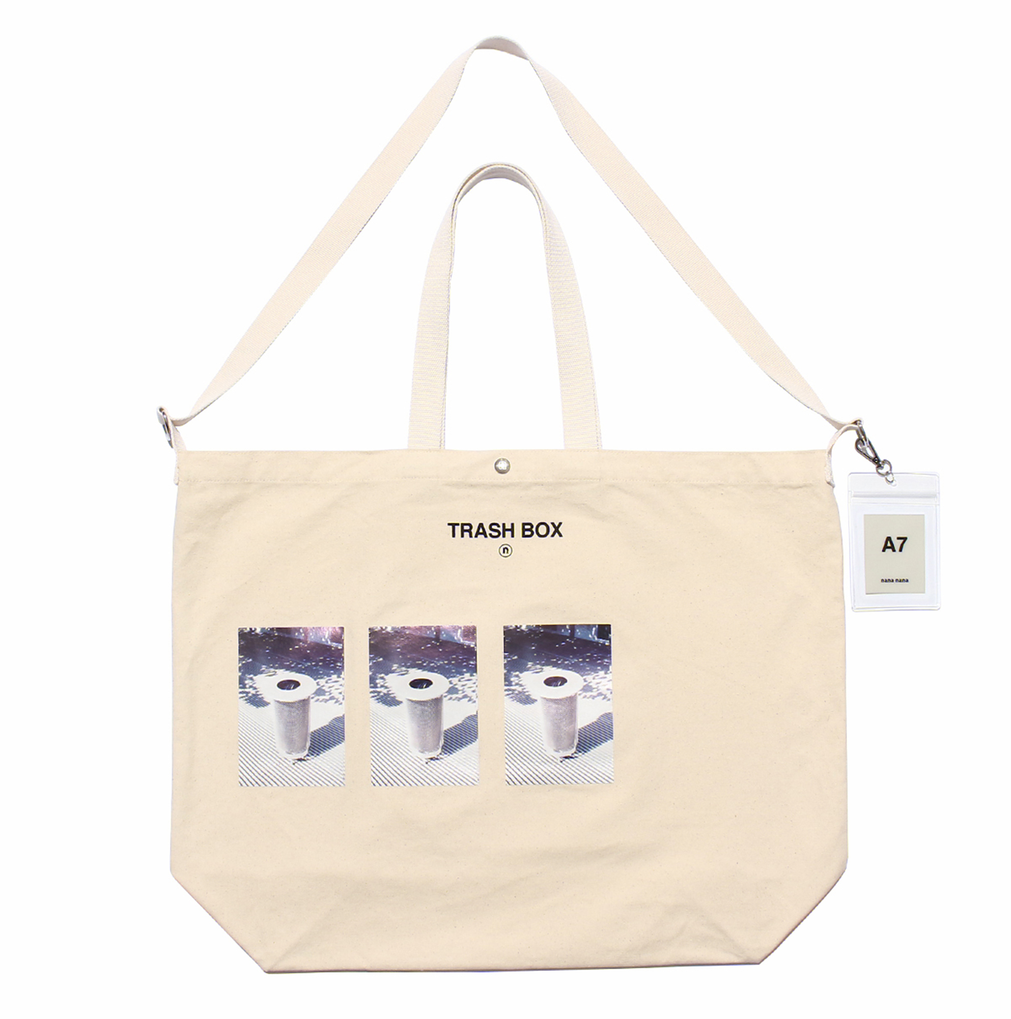 TRASH BOX / L (TOTE BAG) IVORY