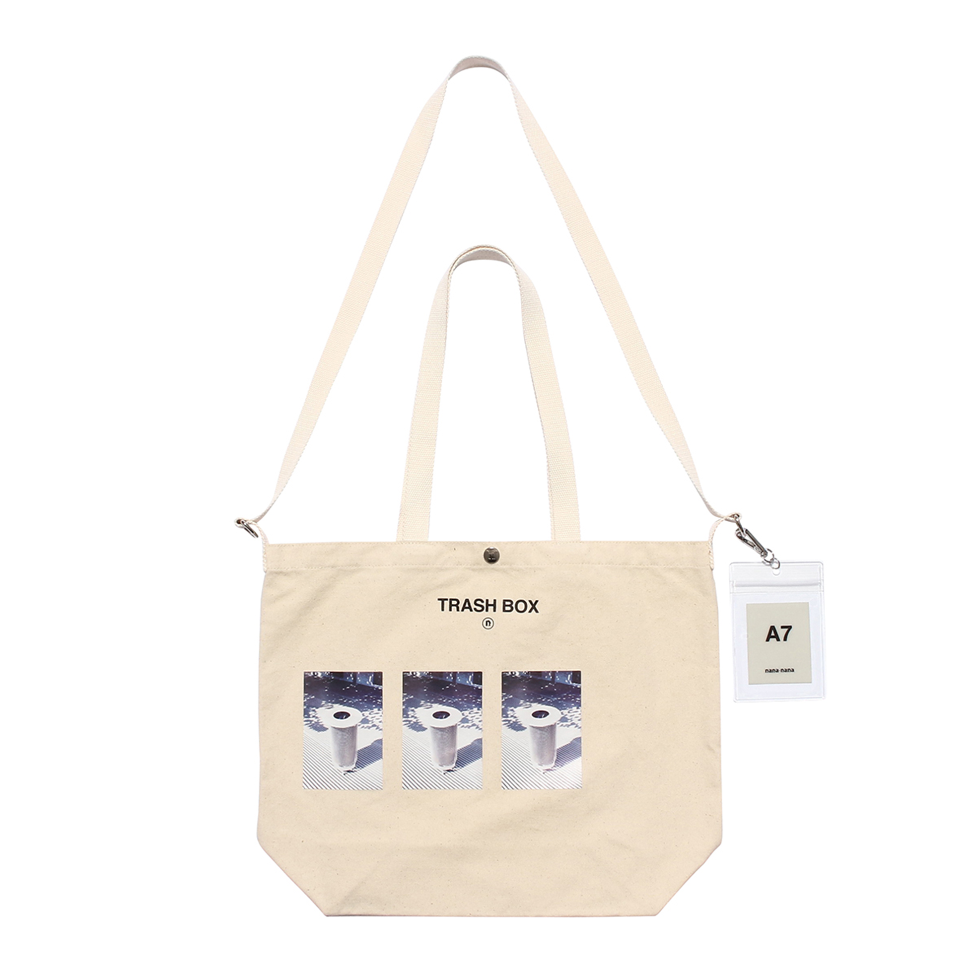 TRASH BOX / M (TOTE BAG) IVORY