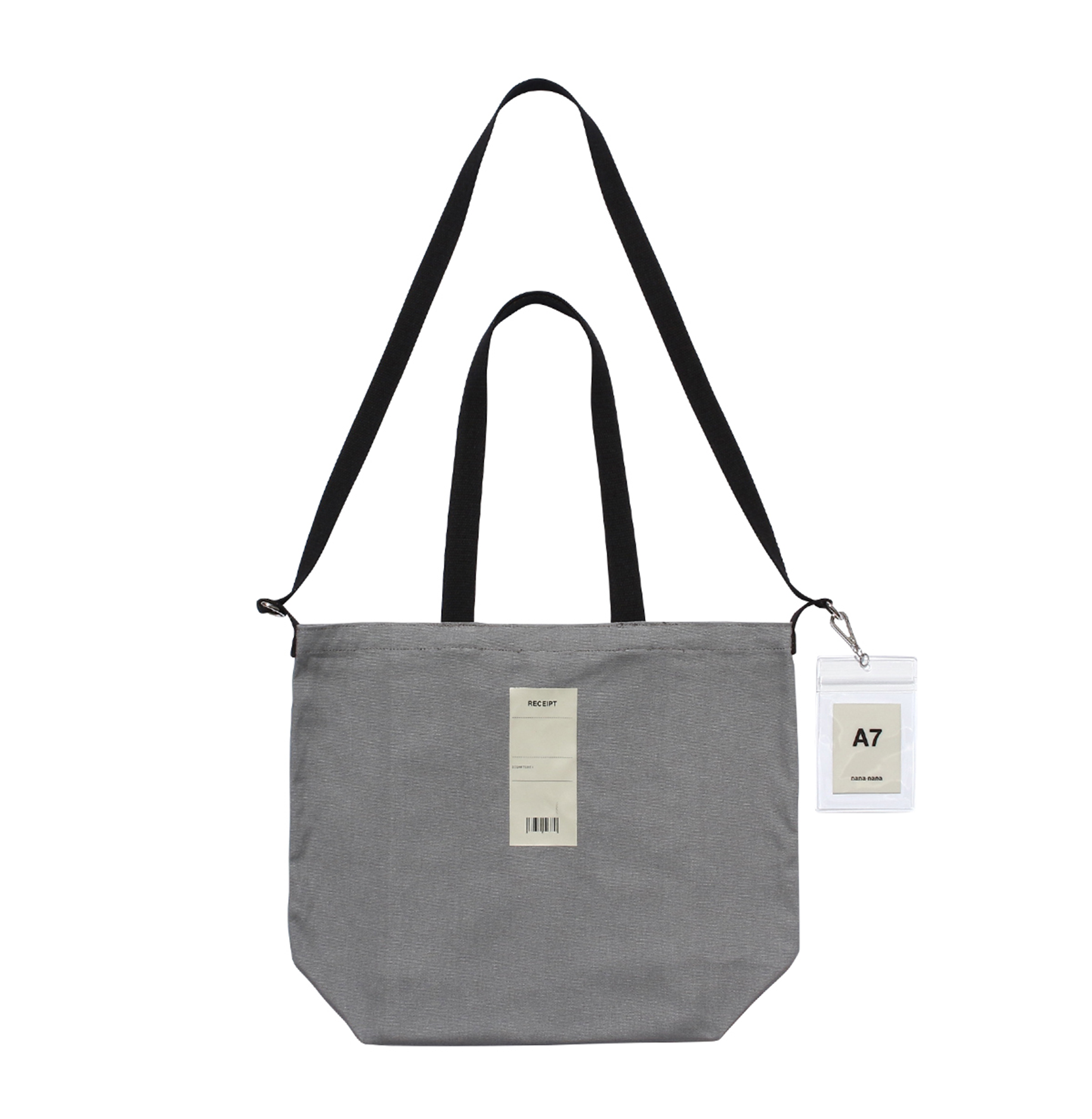 NOT MAISON / M (TOTE BAG) GRAY x BLACk