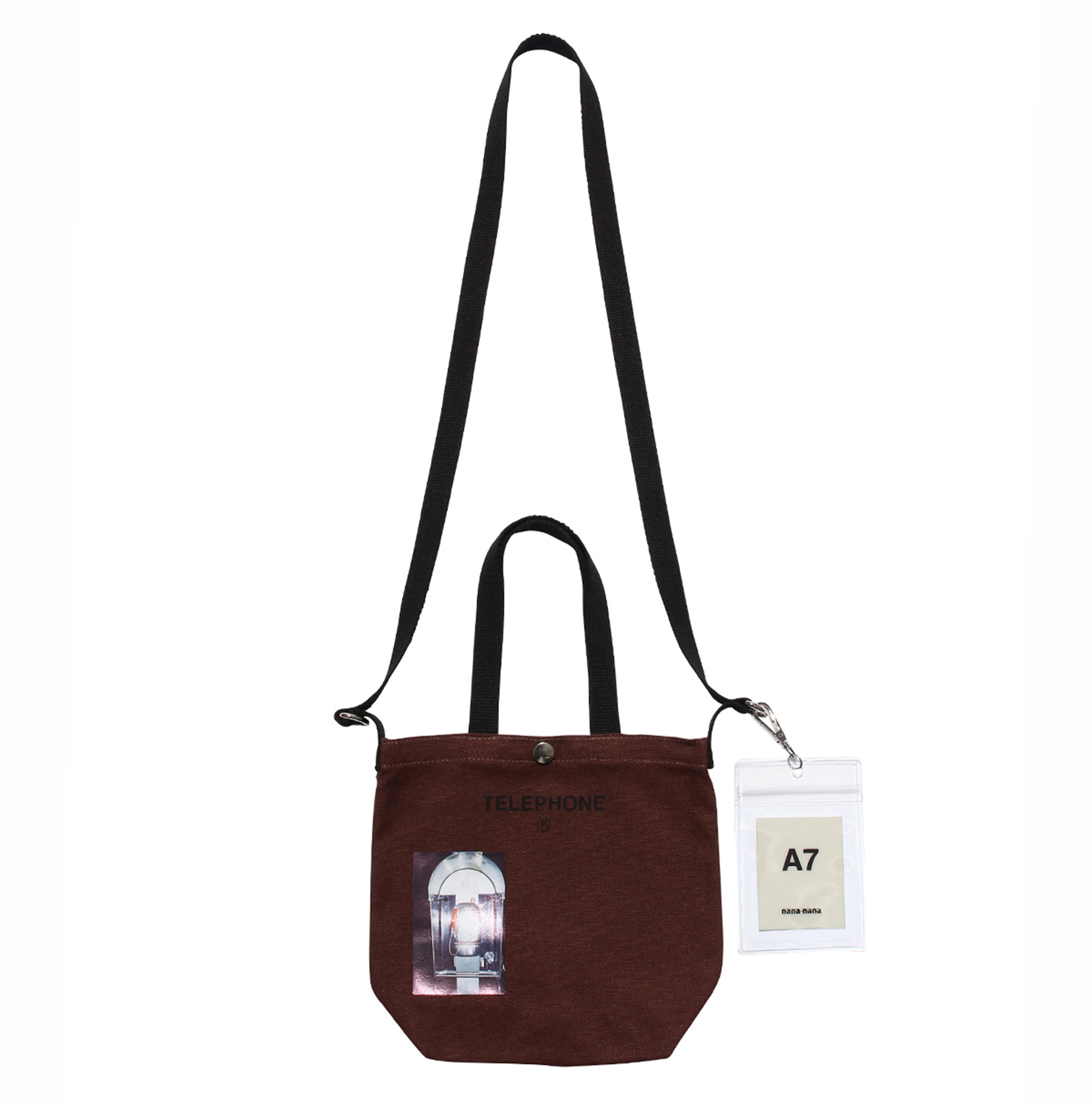 TELEPHONE / S (TOTE BAG) BROWN x BLACK